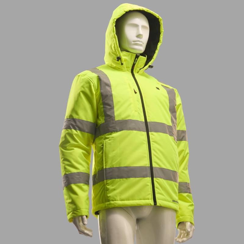 Durable Oxford Fabric Hi-Vis Safety Parka