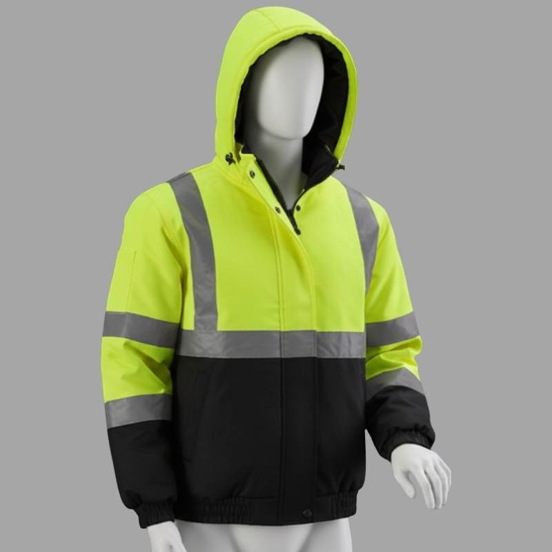 reflective heated winter work jacket