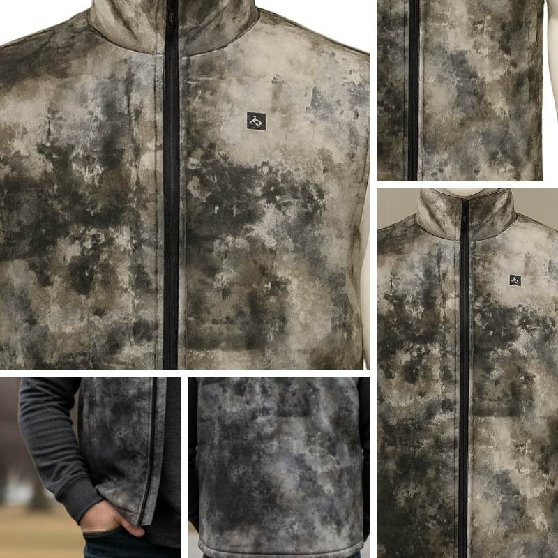 Polyester Heated Camo Softshell Vest